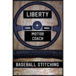 liberty motor coach leather steering wheel cover restoration