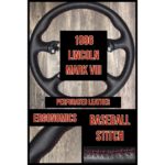 lincoln mark VIII perforated leather steering wheel cover restoration
