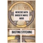 mercedes birdseye wood leather steering wheel