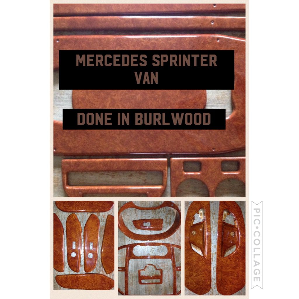 mercedes sprinter van steering wheel burl wood interior