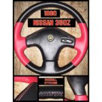 nissan 350z 1990 leather steering wheel cover restoration horn pad