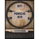 porsche 911s 1971 leather steering wheel cover restoration 1