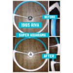 riva super aquarama boat 1965 steering wheel restoration