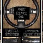 saturn sky 2007 carbon fiber leather steering wheel
