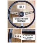 shelby cobra mustang 1967 leather steering wheel cover restoration