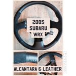 subara wrx 2005 suede leather steering wheel restoration