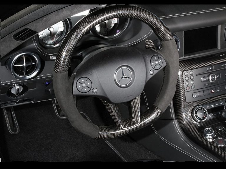 mercedes sls carbon fiber interior steering wheel 800x600 2