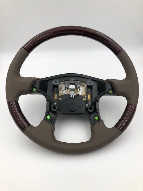 Freightliner Coronado Wood Leather Steering Wheel