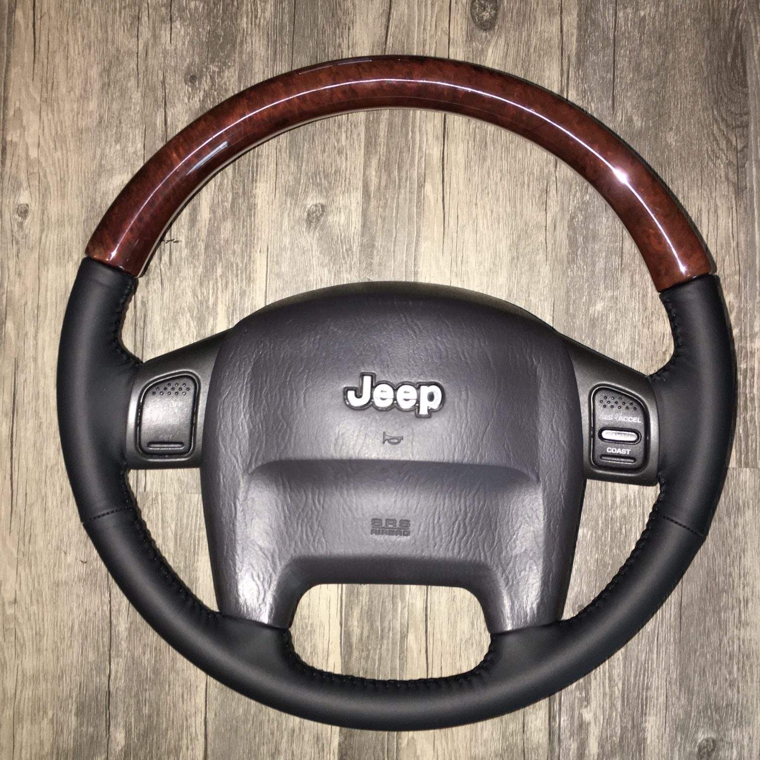 Jeep Cherokee Leather Steering Wheel Repair Craft Customs