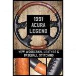 acura legend 1991 wood leather steering wheel 1