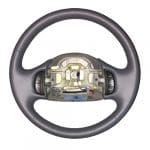 Ford F150 Dark Gray Leather Steering Wheel Restoration / F150 F250 F350 Excursion / 1998-2006 / Clean Cover Wrap Repair / p1