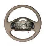 Ford F150 Medium Dark Parchment Leather Steering Wheel Restoration / F150 F250 F350 Excursion / 1998-2006 / Clean Cover Wrap Repair / p20010