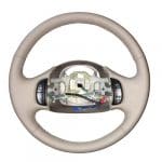Ford F150 Medium Parchment Leather Steering Wheel Restoration / F150 F250 F350 Excursion / 1998-2006 / Clean Cover Wrap Repair / p20009