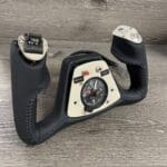 Beechcraft Airplane Yoke in New Black Leather P1799