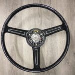 BMW 1967 Steering Wheel Classic Restored to New Leather BEFORE P8486