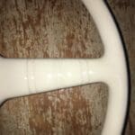 CC Custom Runnabout 1946 Boat Steering Wheel Classic Restored to New AFTER P9559