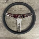 Chevy Corvette 1961 Steering Wheel Classic Restored to New Leather P2173