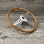 Jaguar E Type 1965 Steering Wheel Classic Restored to New Wood P3200