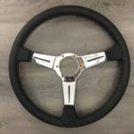 Jeep CJ7 1983 Steering Wheel Classic Restored to New Leather P9143