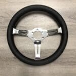 Jeep CJ7 1983 Steering Wheel Classic Restored to New Leather P9388