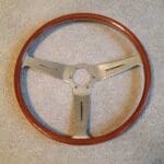 Lamborghini Steering Wheel Classic Restored to New Wood AFTER P0042a
