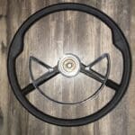 Marlin Rambler 95 Steering Wheel Classic Restored with New Leather P0042