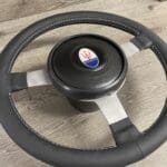 Maserati Bona 1972 Steering Wheel Restored to New Leather P4431
