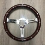 Moto Lita Steering Wheel Classic Restored to New Wood P9316
