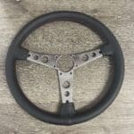 Nardi 3 Spoke 1974 Steering Wheel Classic Restored to New Leather P2179
