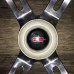 Oldsmobile 442 1974 Steering Wheel Classic Restored to New Leather AFTER P2350