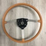 Triumph TR3 1960 Steering Wheel Restored to New Leather P9164