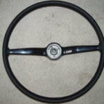 Volkswagen Bus 1972 Steering Wheel Restored to New Leather P6030247
