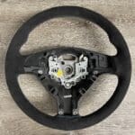BMW 330cci 2005 Steering Wheel Restored to New Alcantara P5903