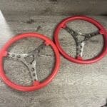 Chevy Corvette 1958 and 1961 Steering Wheels Restored to New Leather P2793