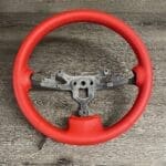 Chevy Corvette 2011 Steering Wheel Restored to New Leather P7304