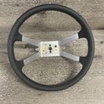 Dodge Omni 1986 Steering Wheel Restored to New Leather P6762