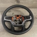 Dodge Ram 1500 2019 Steering Wheel Restored to New Leather P6427