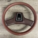 Jeep Wagoneer 1988 Steering Wheel Restored to New Leather P3276