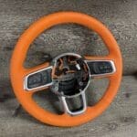 Jeep Wrangler 2021 Steering Wheel Restored to New Leather P4218