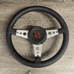 MG MGB 1979 Steering Wheel Restored to New Leather P7449