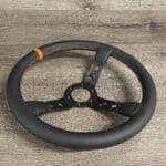 Porsche 930 MOMO 1983 Steering Wheel Restored to New Leather P7815