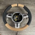 Porsche 911 Cabriolet 2009 Steering Wheel Restored to New Leather P7631