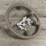 Toyota Land Cruiser 1996 Steering Wheel Restored to New Leather P4919