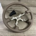 Toyota Land Cruiser 1997 Steering Wheel and Gearshift Knob Restored to New Leather P4253