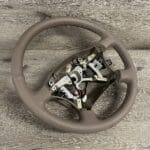 Toyota Land Cruiser 1999 Steering Wheel and Gearshift Knob Restored to New Leather P6818