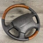 Acura Legend 1994 Steering Wheel Restored to New Leather and Wood P2906