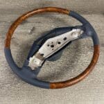Cadillac 1992 Steering Wheel Restored to New Leather and Wood P3101
