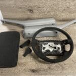 Chevy Camaro 1990 Steering Wheel Console Gearshift Knob EBrake Back Hub Restored to New Leather P5515