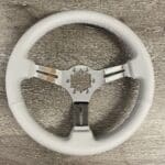 Chevy Corvette 1977 Steering Wheel Restored to New Leather P0513