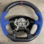 Chevy Corvette C5 2004 Steering Wheel Restored to New Alcantara and Added Carbon Fiber P4132